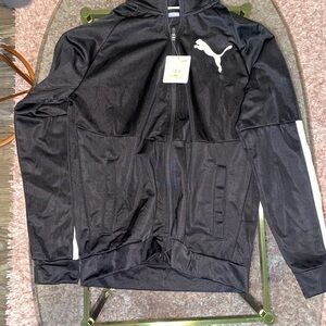 Puma Black Jacket with White Logo